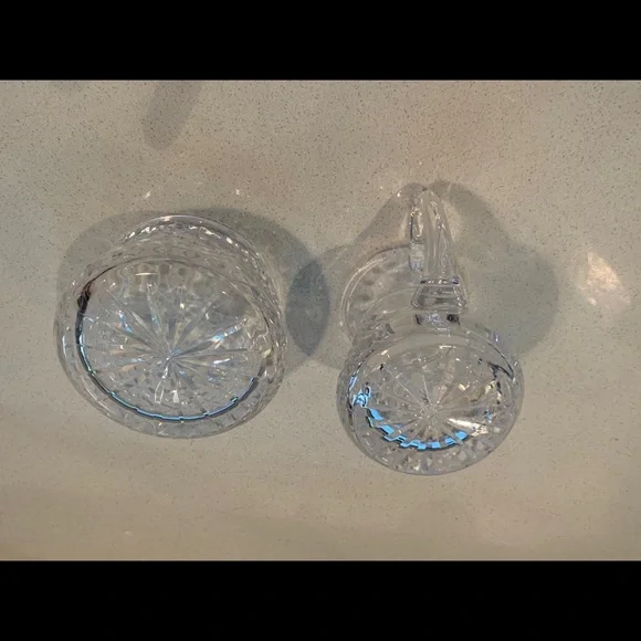 Waterford crystal retired Alana sugar bowl and creamer set